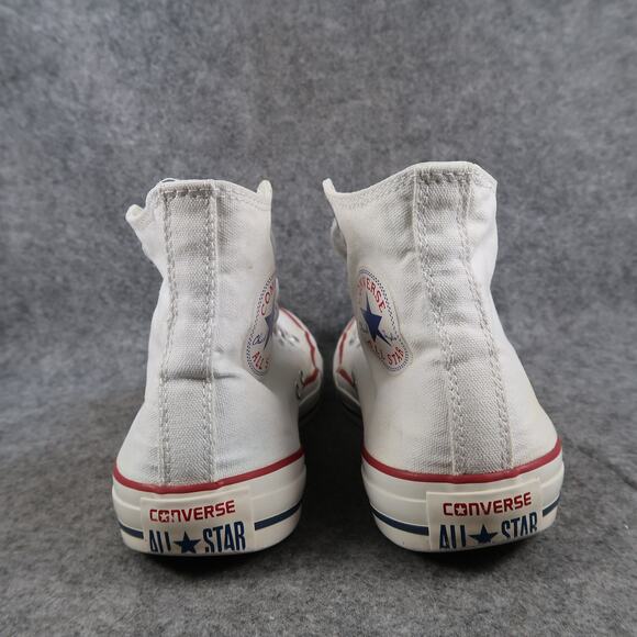 Converse Shoes Womens 8 Hi Top Sneaker Chuck Taylor All Star White Canvas Casual - Picture 7 of 13